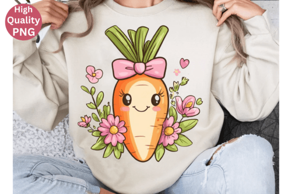 Download Coquette Easter Carrot PNG,Floral Spring - Png Collection