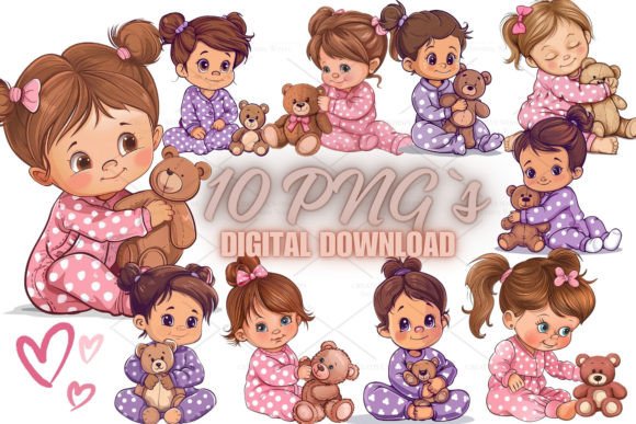 Download Cute Baby Girl Clipart, PNG 5S-21 - Png Collection
