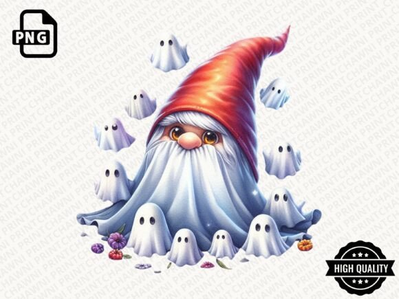 Download Watercolor Halloween Gnome Clipart PNG - Png Collection
