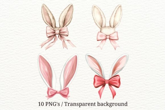 Download 10 PNG Bunny Ears Clipart Set - Png Collection