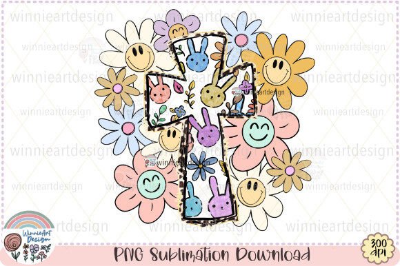 Download Faith Cross Daisy Boho Easter Doodle PNG - Png Collection