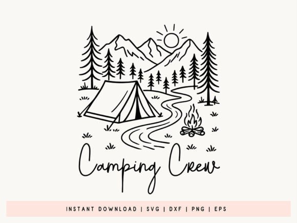 Download Camping Crew SVG, DXF, EPS, PNG Design - Png Collection
