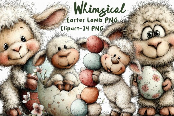 Download Easter Lamb PNG Clipart Bundle - Png Collection