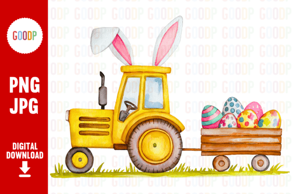 Download Easter Tractor Png - Png Collection
