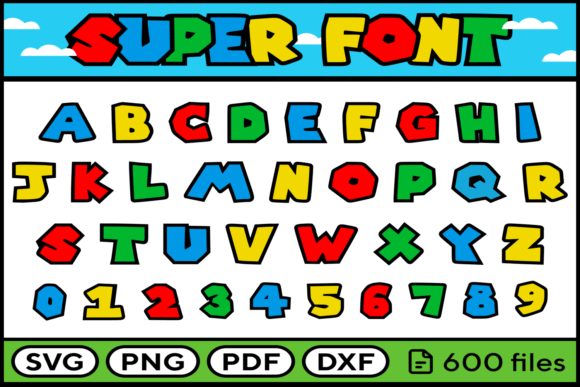 Download Super Font Svg Png Pdf Dxf Alphabet - Png Collection
