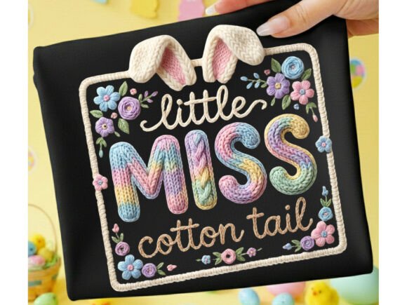 Download Little Miss CottonTail Easter Yarn Png - Png Collection