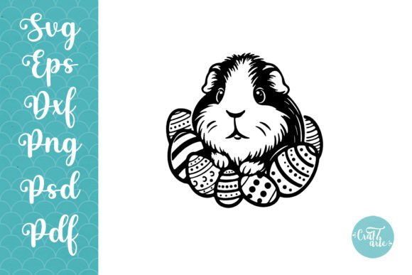Download Guinea Pig Cute Easter Eggs SVG Art - Easter eggs svg Collection
