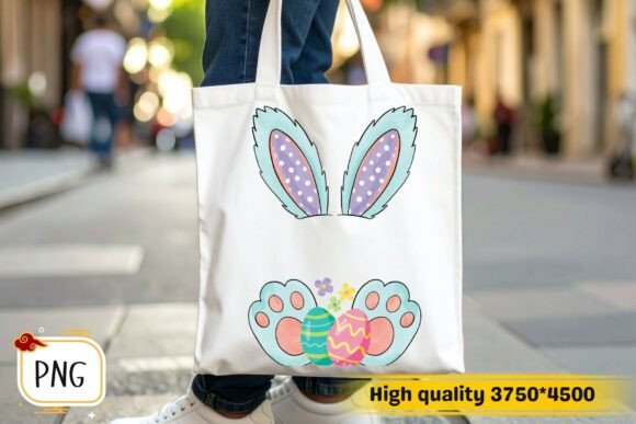 Download Easter Bunny Ears and Paws T-shirt PNG - Png Collection