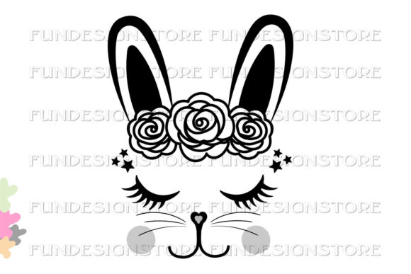 Download Cool Bunny Face Head Design,clipart,PNG - Png Collection