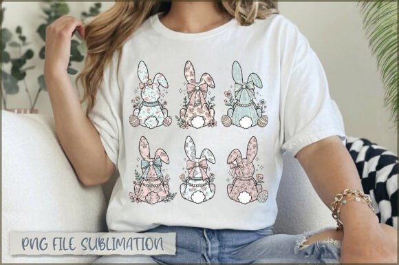 Download Boho Easter Bunny PNG, Floral Easter PNG - Png Collection