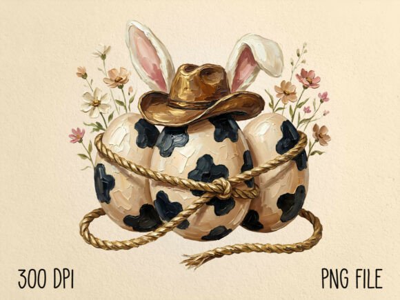 Download Hand Painted Easter Western Eggs PNG - Png Collection