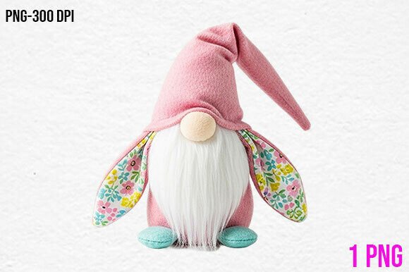 Download Pink Bunny Gnome PNG Clipart - Png Collection