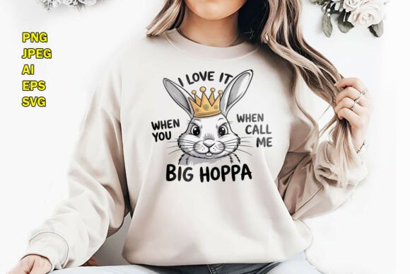Download Big-Hoppa-Bunny-King-Funny-Easter PNG - Png Collection