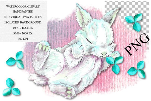 Download Watercolor Bunny Clipart, PNG - Png Collection