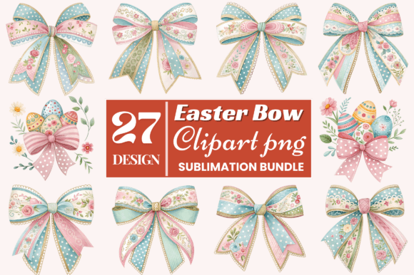 Download Easter Bow Clipart PNG Bundle - Png Collection