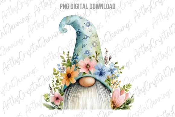 Download Adorable Spring Floral Easter Gnome PNG - Png Collection