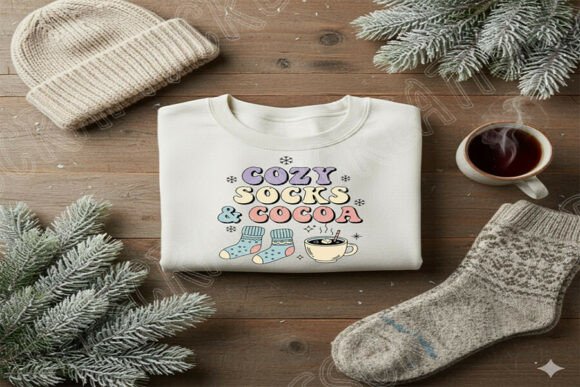 Download Cozy Socks and Cocoa PNG, Winter Quote - Png Collection