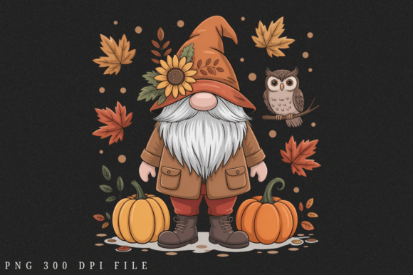Download Trendy Fall Gnome PNG Design - Png Collection